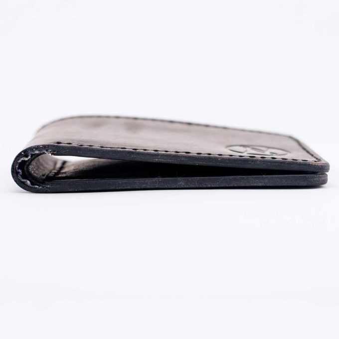 Slim Slacker Bifold Wallet V1 - Stealth Black Laid Down view